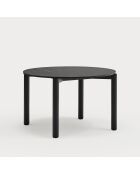 Table ronde Atlas noire - 125.3x120x75.2cm