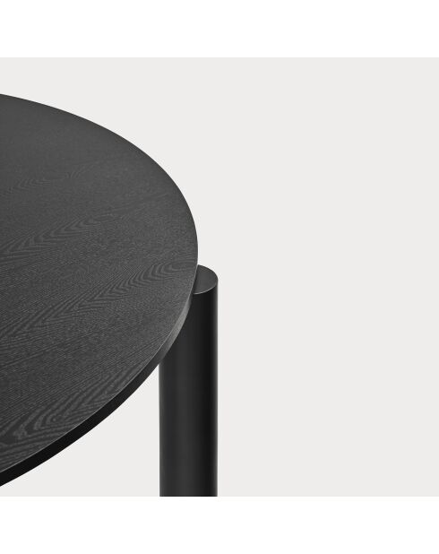 Table ronde Atlas noire - 125.3x120x75.2cm