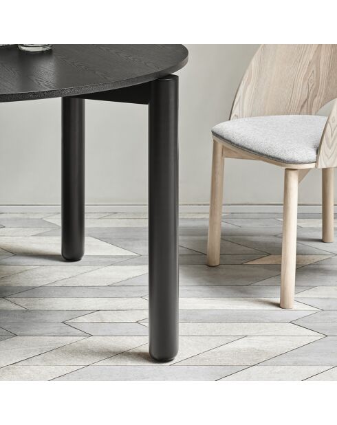 Table ronde Atlas noire - 125.3x120x75.2cm