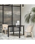 Table ronde Atlas noire - 125.3x120x75.2cm
