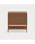 Comodino Platt 2 cassetti argilla - 55x40x55cm