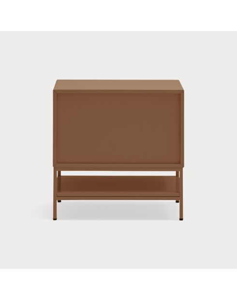 Comodino Platt 2 cassetti argilla - 55x40x55cm