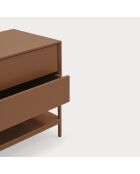 Comodino Platt 2 cassetti argilla - 55x40x55cm