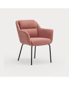 2 chaises Sadira corail - 65x66,5x85cm