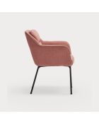 2 chaises Sadira corail - 65x66,5x85cm