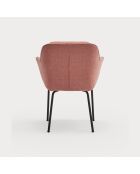 2 chaises Sadira corail - 65x66,5x85cm