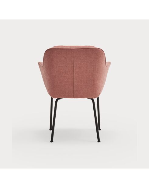 2 chaises Sadira corail - 65x66,5x85cm