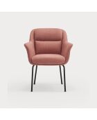 2 chaises Sadira corail - 65x66,5x85cm