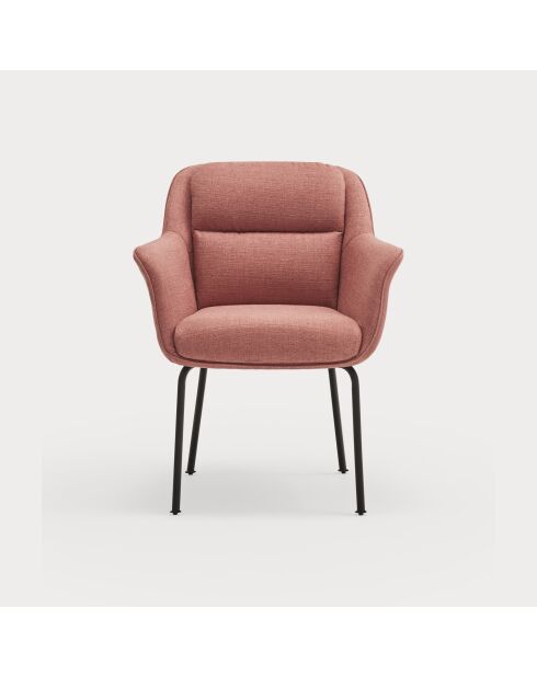 2 chaises Sadira corail - 65x66,5x85cm