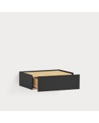 Arista Nachttisch mit 1 Schublade, schwarz, 50 x 35 x 16 cm