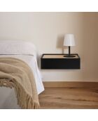 Arista Nachttisch mit 1 Schublade, schwarz, 50 x 35 x 16 cm