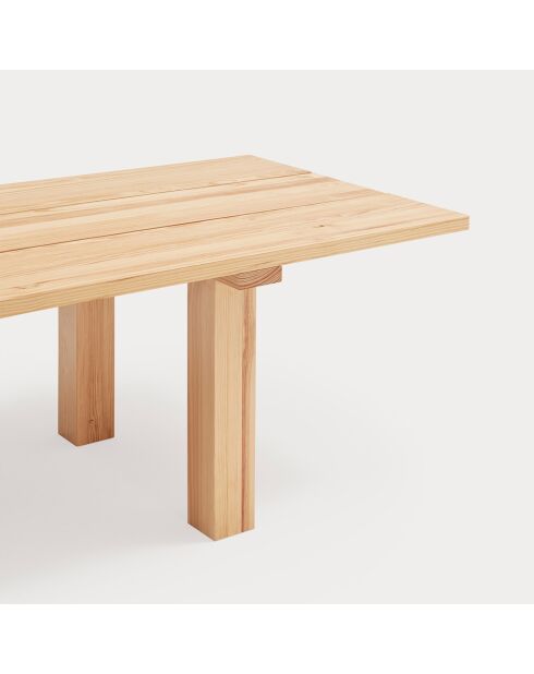 Table rectangulaire Banda  naturelle - 260x100x75cm