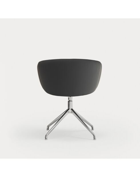 2 chaises avec accoudoirs Add noires - 56x58x47/75cm