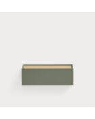 Comodino Arista 1 cassetto verde - 50x35x16cm