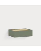 Comodino Arista 1 cassetto verde - 50x35x16cm