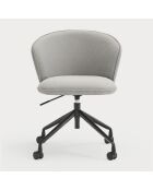 Chaise à roulettes Add 60000 gris clair  - 56x58x48/81cm