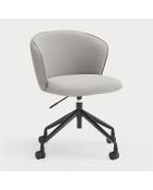 Chaise à roulettes Add 60000 gris clair  - 56x58x48/81cm