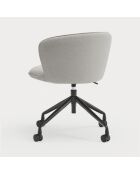 Chaise à roulettes Add 60000 gris clair  - 56x58x48/81cm