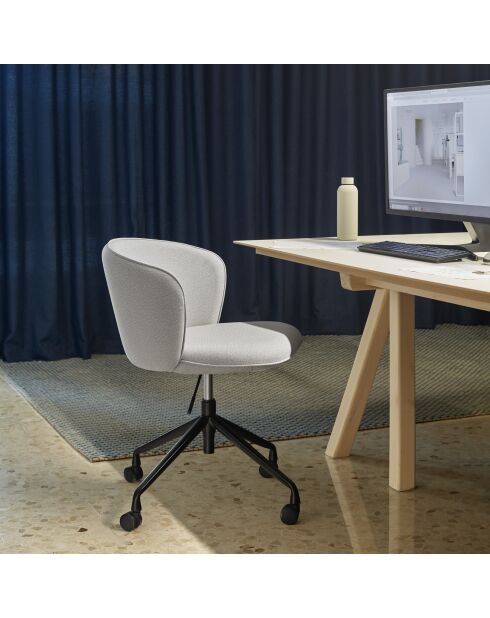 Chaise à roulettes Add 60000 gris clair  - 56x58x48/81cm