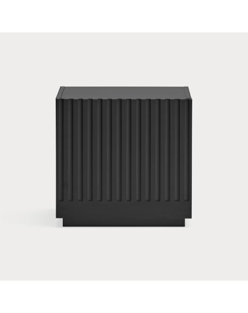 Doric Nachttisch 1 Schublade schwarz/anthrazit - 52x38x50cm