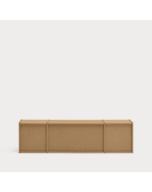Meuble TV Wally MDF naturel - 157x40x42cm