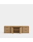 Meuble TV Wally MDF naturel - 157x40x42cm