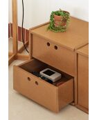 Meuble TV Wally MDF naturel - 157x40x42cm