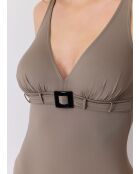 Costume da bagno intero beige Atlan