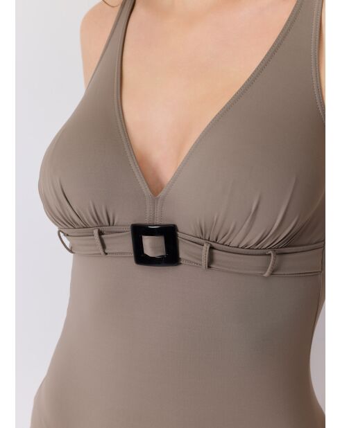 Costume da bagno intero beige Atlan