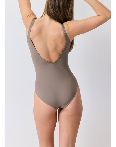 Costume da bagno intero beige Atlan