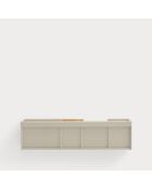 Consolle Otto 2 ante e 2 cassetti sabbia e rovere - 110x35x23cm
