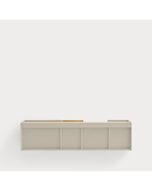 Consolle Otto 2 ante e 2 cassetti sabbia e rovere - 110x35x23cm