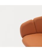 Chaise à roulettes avec accoudoirs Add terracotta  - 56x58x52/81cm