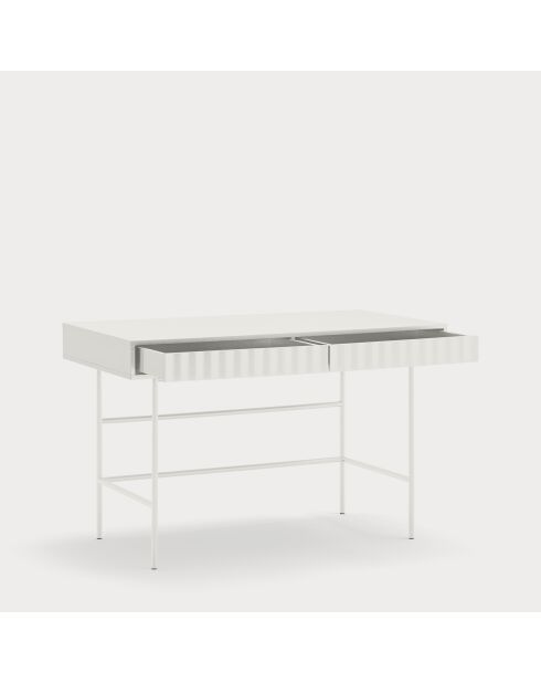 Sierra Schreibtisch 2 Schubladen weiß - 120x60x76cm