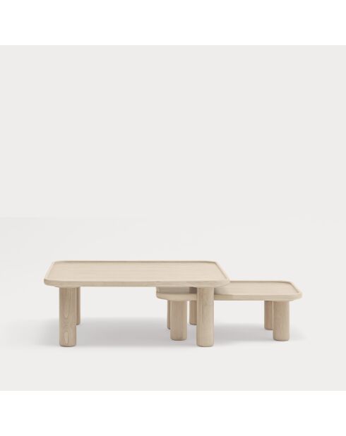 Set Nisttisch, naturklar, 79/64x79/49x30,4/22,4 cm