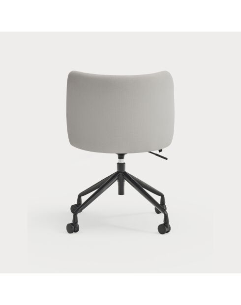 Chaise à roulettes Mogi 60105 gris clair  - 59x56x49/81cm