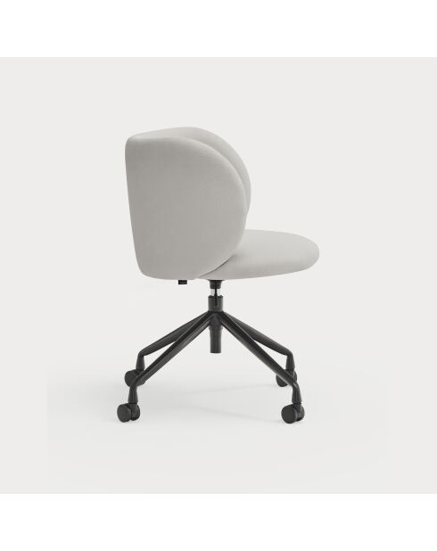Chaise à roulettes Mogi 60105 gris clair  - 59x56x49/81cm