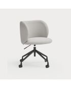 Chaise à roulettes Mogi 60105 gris clair  - 59x56x49/81cm