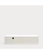 Porta TV dorico 4 ante e 2 cassetti bianco/crema - 180x46x72cm