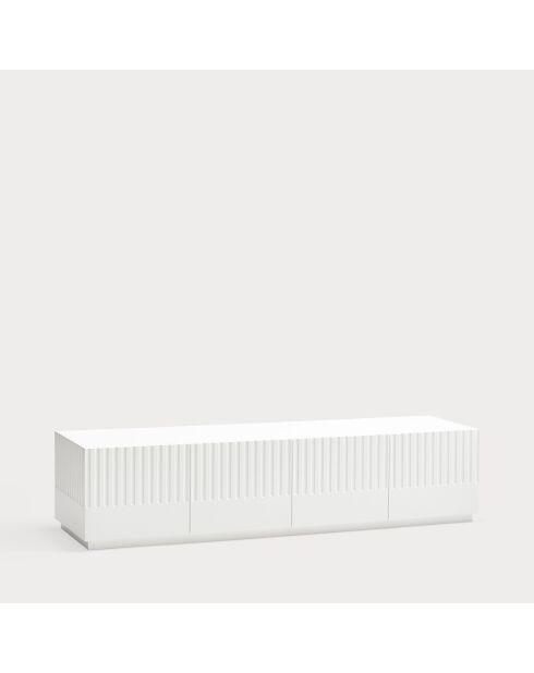 Doric TV-Ständer 4 Türen und 2 Schubladen weiß/cremefarben - 180x46x72cm