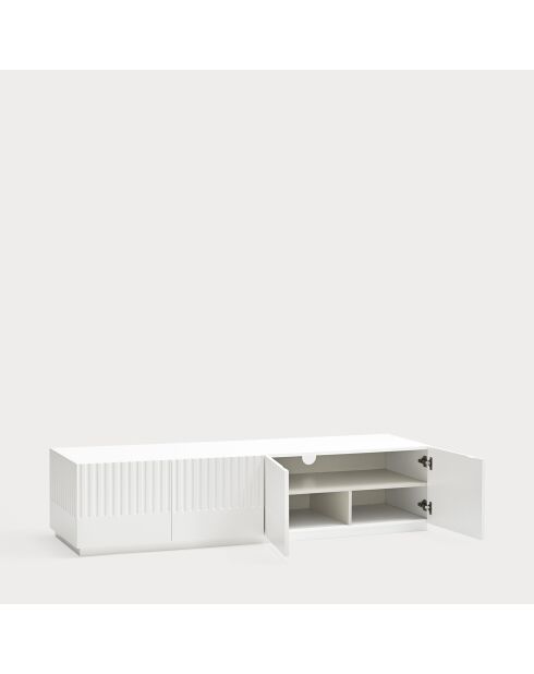 Doric TV-Ständer 4 Türen und 2 Schubladen weiß/cremefarben - 180x46x72cm