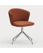 2 Add 107-0035 terracotta stoelen met chromen poten - 56x58x48/81cm
