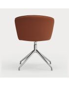 2 Add 107-0035 terracotta stoelen met chromen poten - 56x58x48/81cm