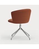 2 Add 107-0035 terracotta stoelen met chromen poten - 56x58x48/81cm