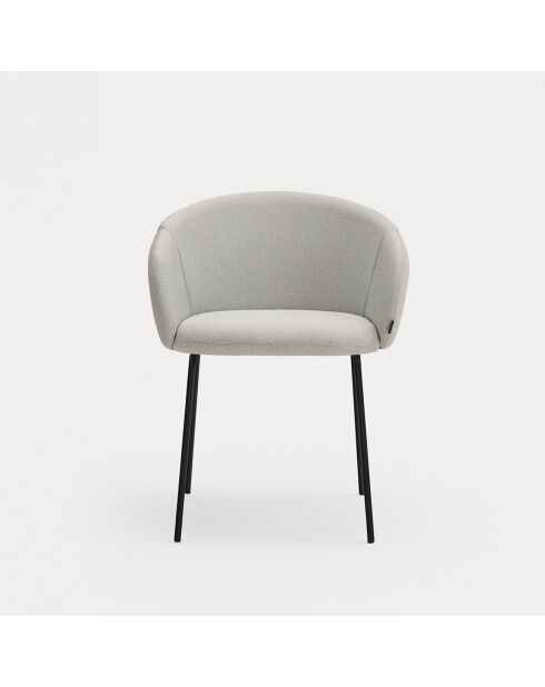 2 sedie con braccioli Add 60000 grigio chiaro - 56x58x48/81cm