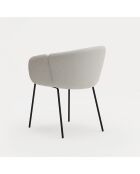 2 sedie con braccioli Add 60000 grigio chiaro - 56x58x48/81cm