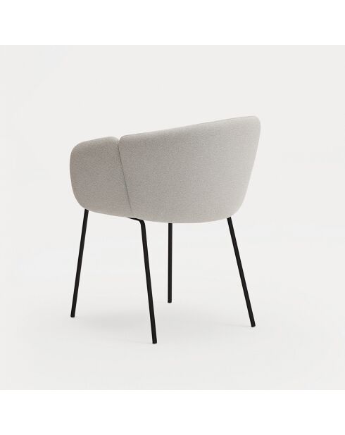 2 sedie con braccioli Add 60000 grigio chiaro - 56x58x48/81cm