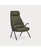Poltrona grande 68226 Dins verde scuro - 78x80x43/116cm