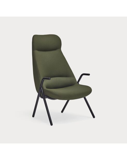 Großer Sessel 68226 Dins dunkelgrün - 78x80x43/116cm