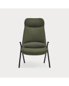 Poltrona grande 68226 Dins verde scuro - 78x80x43/116cm